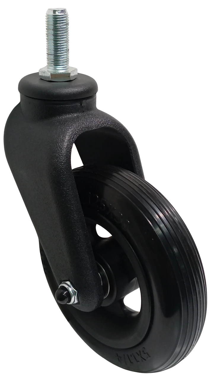 6" Composite (Nylon-Reinforced) Wheelchair Caster Fork with 1/2" Threaded Stem Bolt