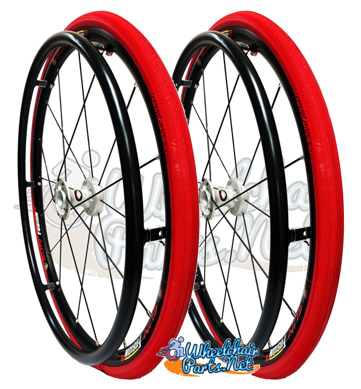 SET of 2,  24" (540mm) Fusion 16 rim with SHOX Solid High Performance Tire