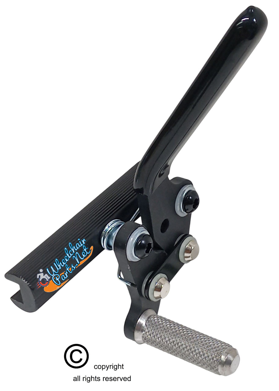 PUSH-TO-LOCK STYLE, ALUMINUM WHEEL LOCK (BRAKE)- RIGHT SIDE