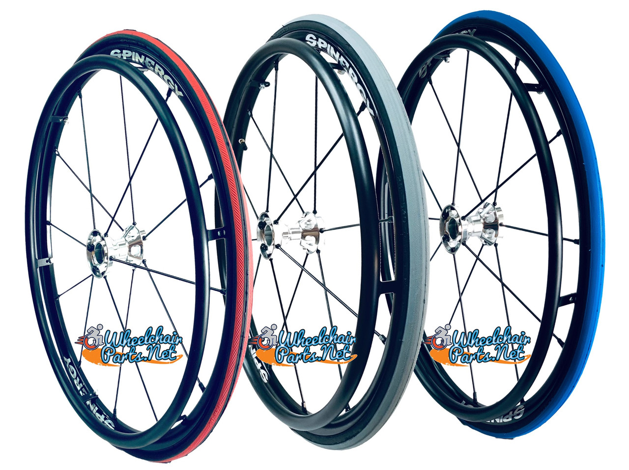 24" SPINERGY 12 SPOKE LX WITH PRIMO RACER TIRES. PAIR