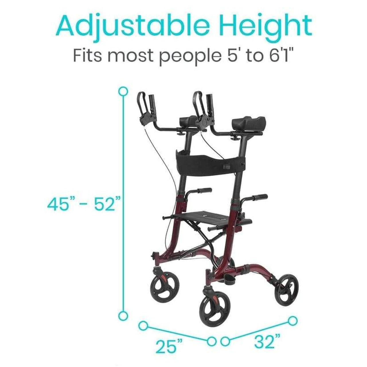 Upright Rollator Walker - By VIVE