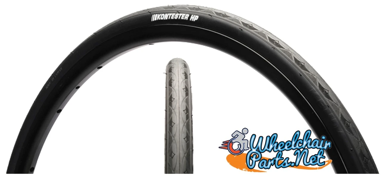 Kenda Kontester 25" x 1" (23-559) Black Color.  Racing & Court Tire | Set of 2