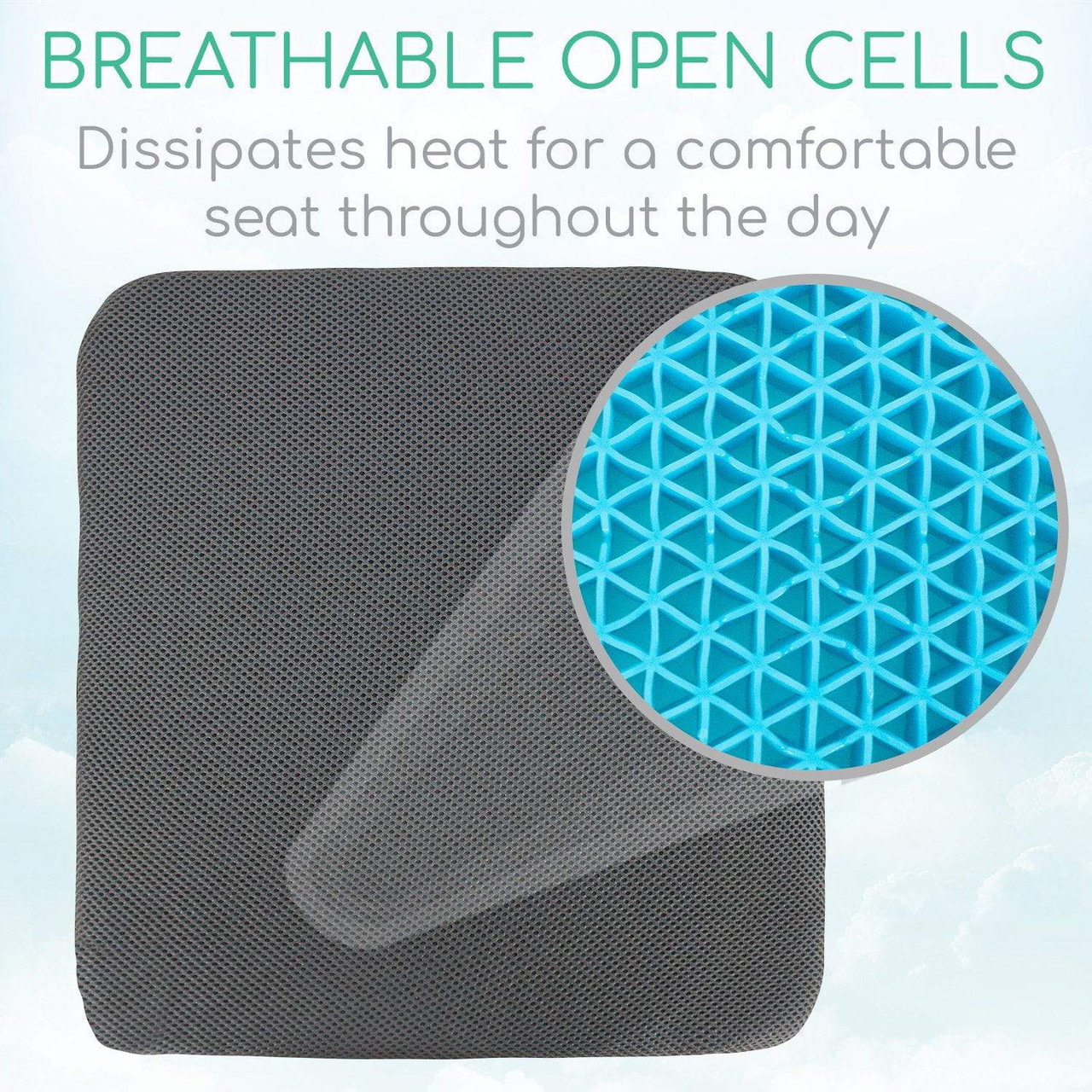 Honeycomb Gel Seat Cushion 16x16