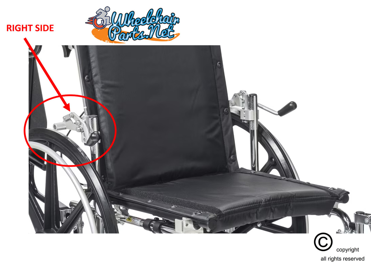 Push-To-Lock Wheel Lock (Brake) for  Viper GT Recliner With Clamp-Right Size