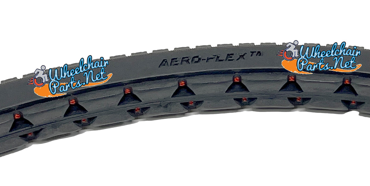25" x 1-3/8" Dark Gray Soft-Roll C-63 Solid Polyurethane Tires | Set of 2