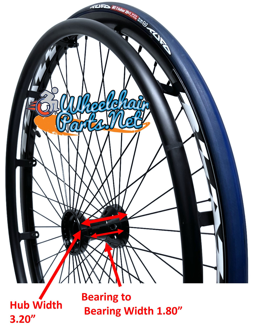 26" Blaze Sport Wheel With 48 Spokes & 12 handrim Tabs