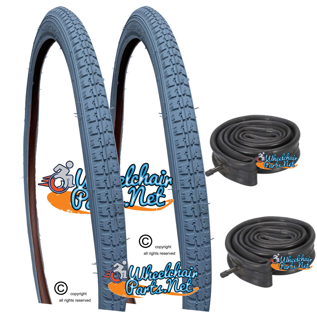 T044SXA-  24 X 1-3/8" (37-540)  Shox-Air Pneumatic Tire. SOLD AS PAIR