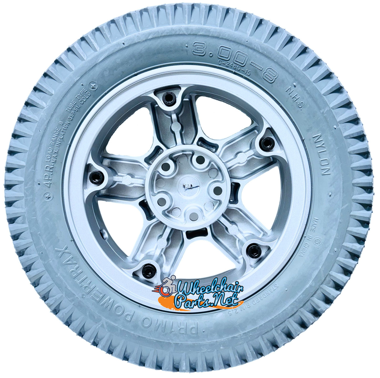 14 x 3 in (3.00-8) Invacare Drive Wheel for TDX and Storm 3G
