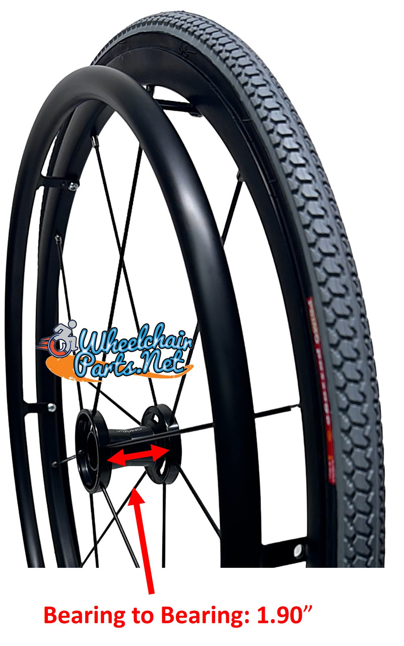 24" x 1" 12 Spoke, Cyclone Omobic Wheel With Primo Passage Tire. Set of 2