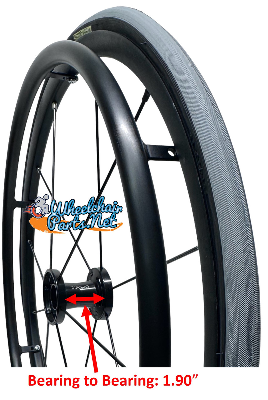 24" x 1" 12 Spoke, Cyclone Omobic Wheel With Primo Racer Tire. Set of 2