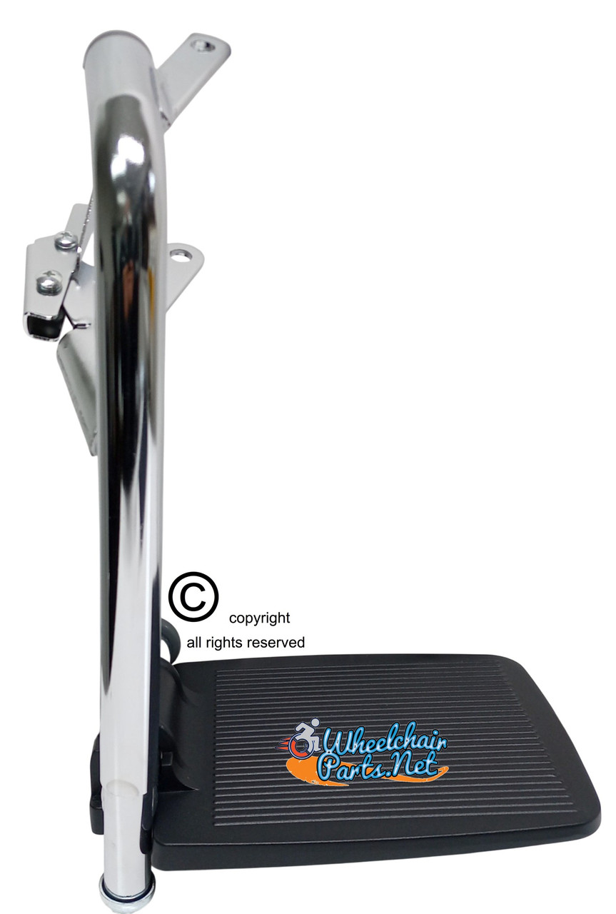 FR211R-HD - Bariatric, Bottom Latching Footrest, Right Size, cam lock std - Rt pin spacing - 3"