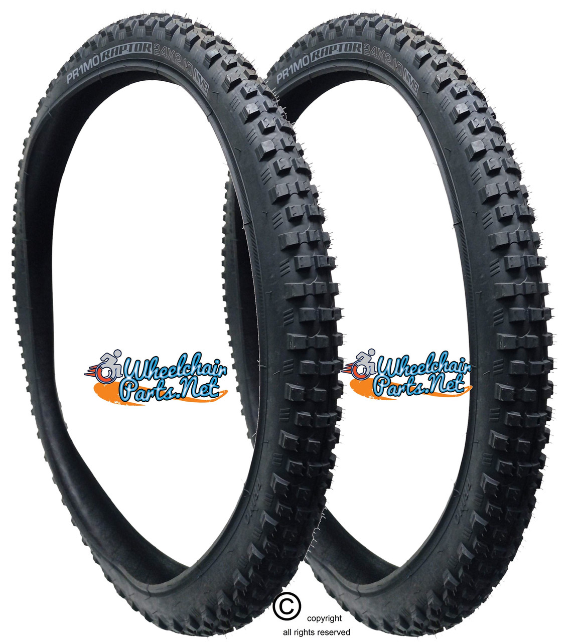 Primo RAPTOR 24" x 2.1" (56-540). Sold as Pair