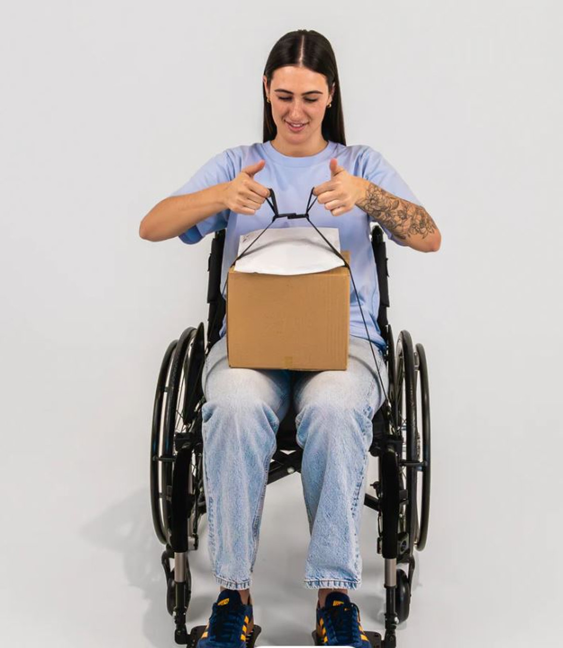 LapStacker Flex. For Manual Wheelchairs