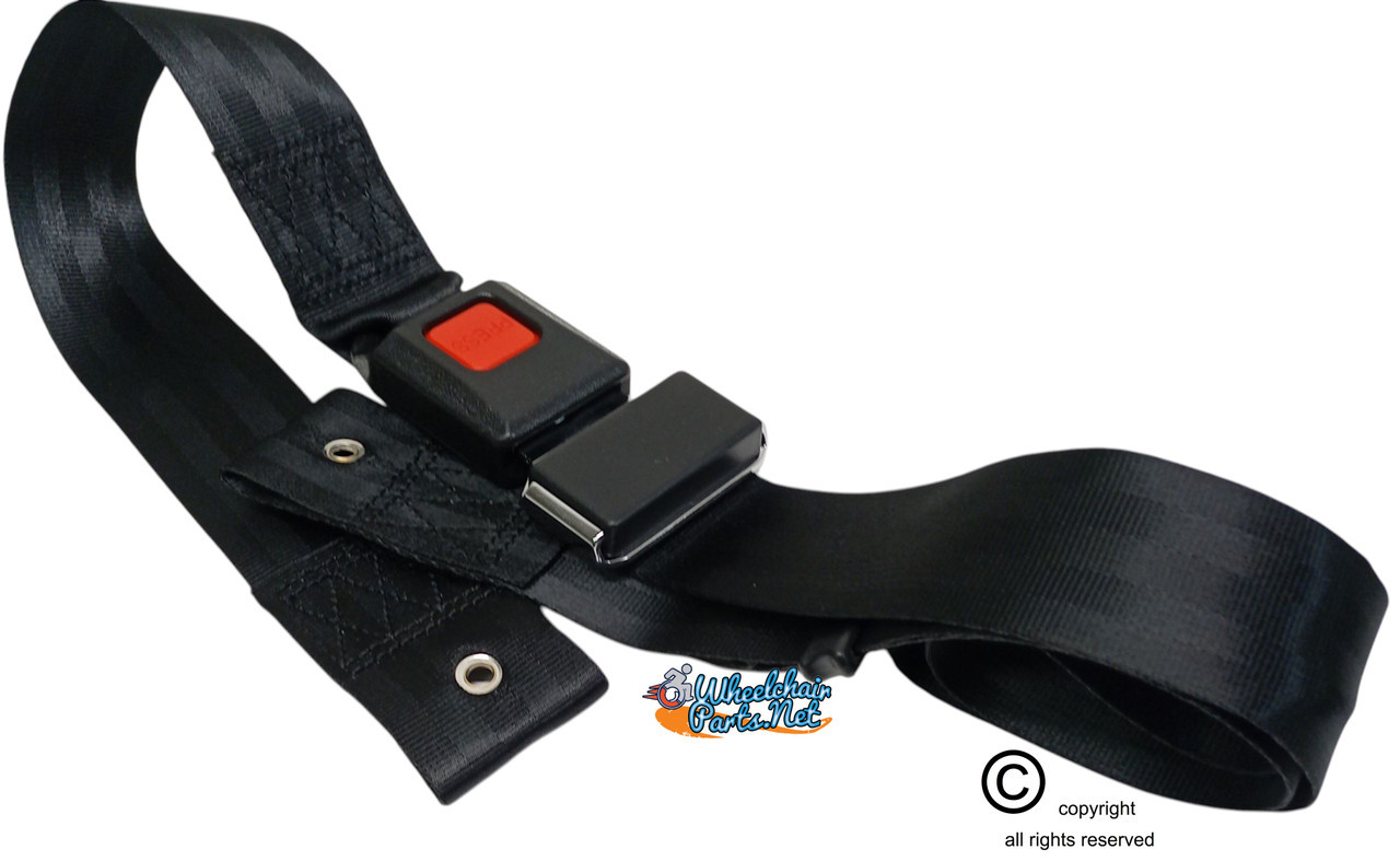 48 Inches Long, Push Button Positioning Belt Buckle,  2" Webbing.