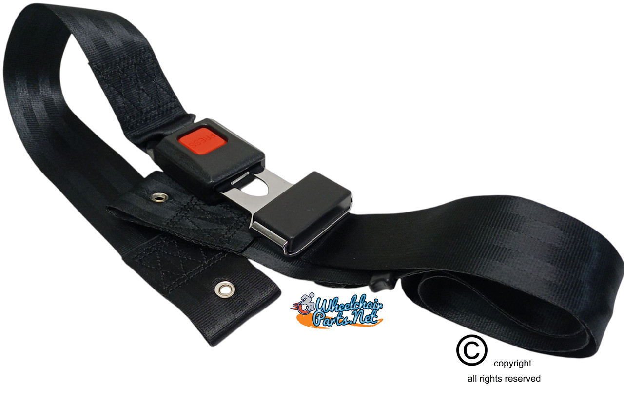 48 Inches Long, Push Button Positioning Belt Buckle,  2" Webbing.