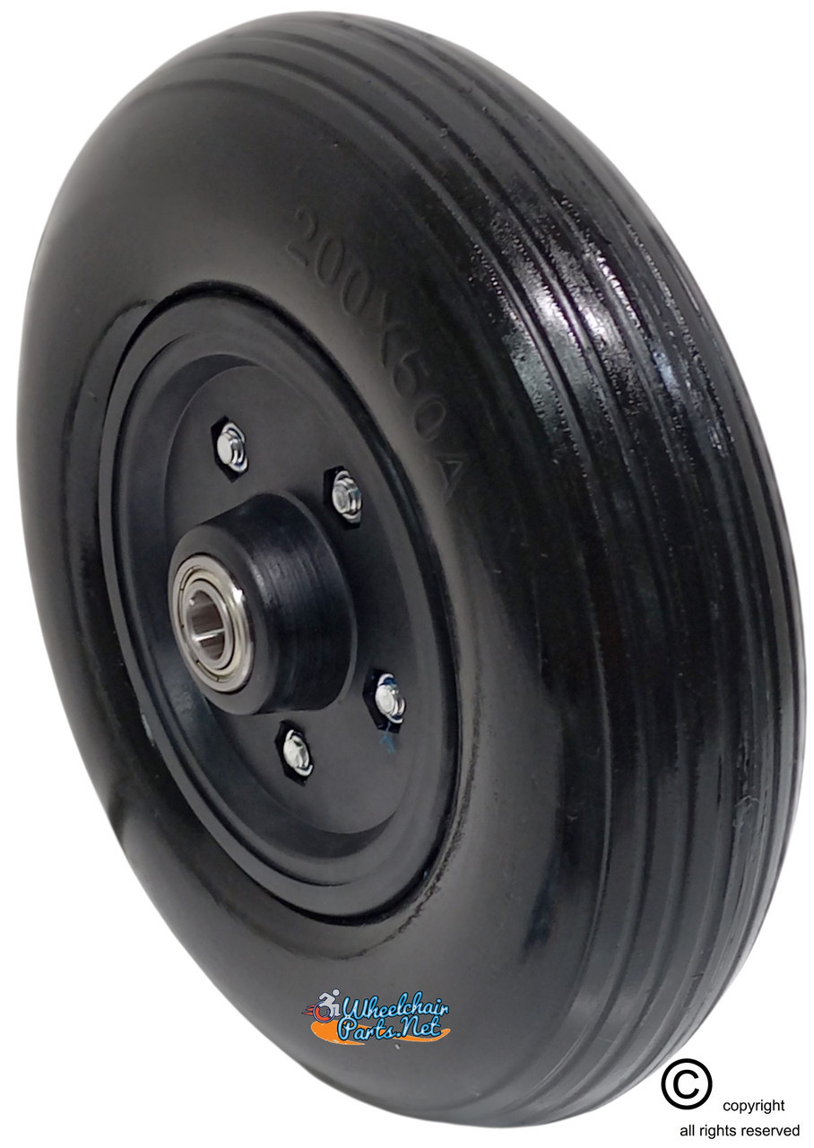 8x2 (200x50) Caster Wheel For Bariatric Sentra EC HD Wheelchair Drive . 5/16" Bearings 8x2 (200x50) Caster Wheel For Bariatric Sentra EC HD Wheelchair Drive . 5/16" Bearings