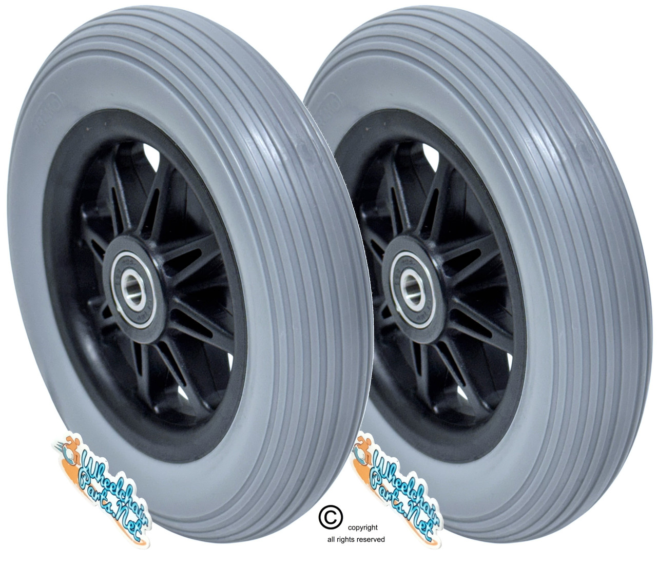 6" x1 1/4"  Anti-Tip Wheel for PRIDE Jazzy, PRIDE Jet, and Quantum Power Chairs