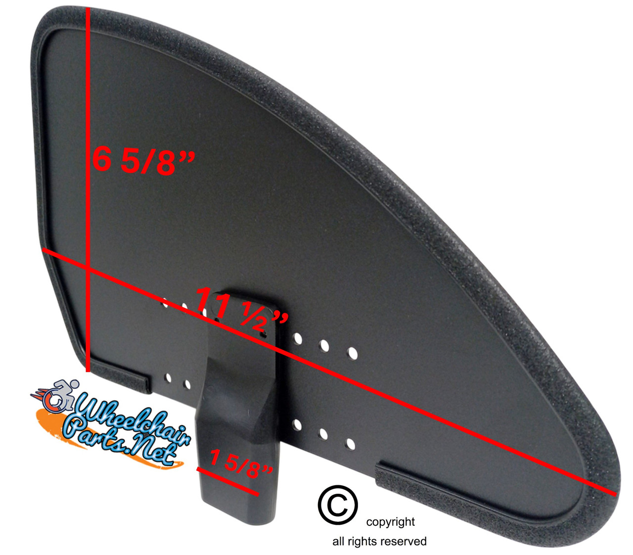 Tilite Side Guards for X Wheelchair with Integrated Frame Receiver Style- Small Size