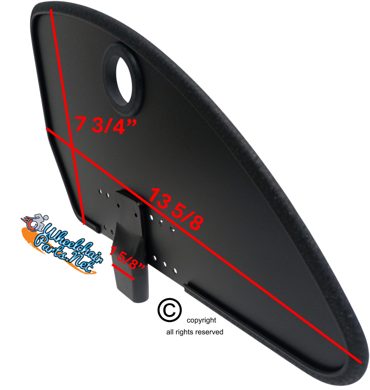 Tilite QUAD Side Guards for X Wheelchair with Integrated Frame Receiver Style- Large Size.