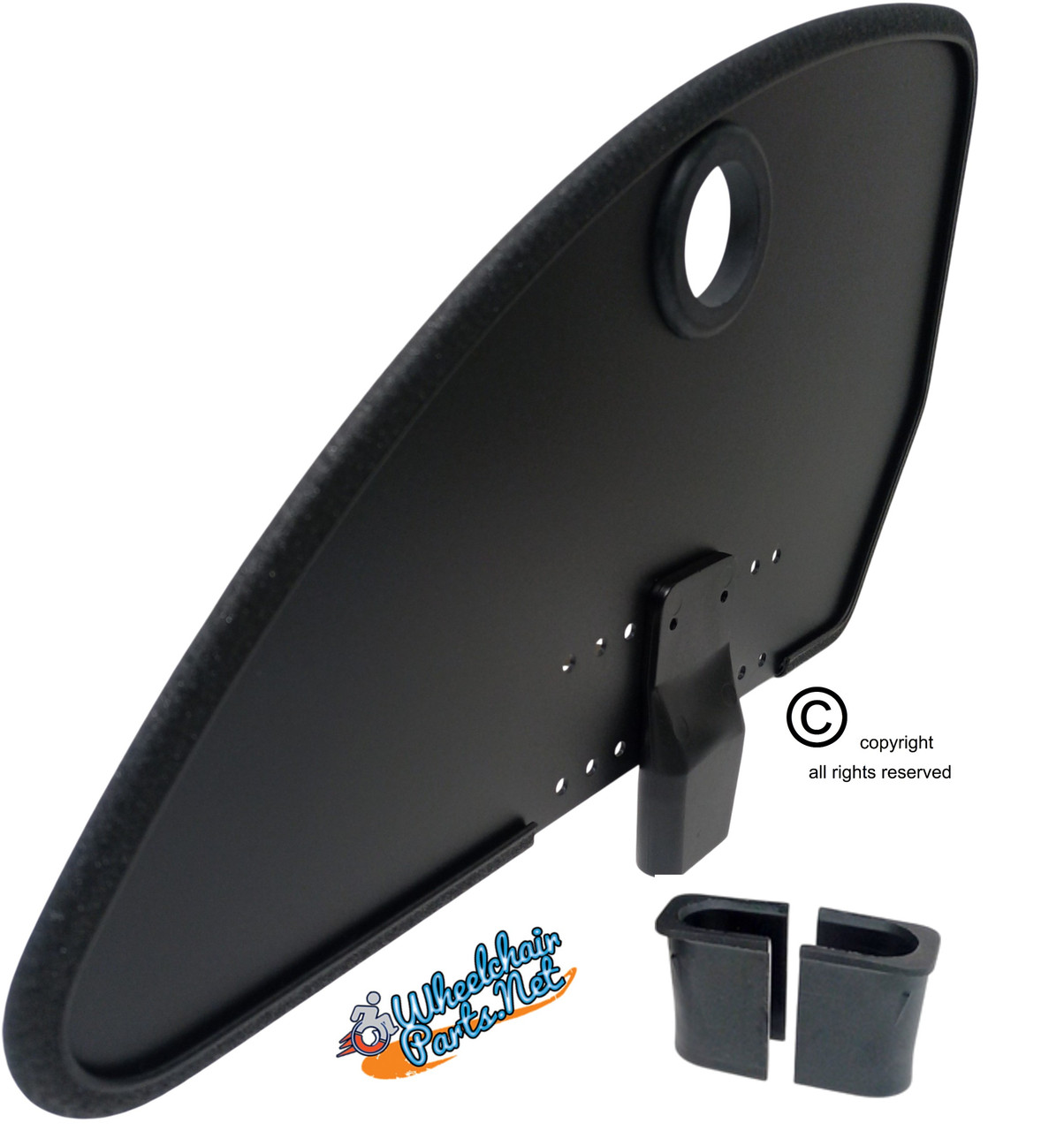 Tilite QUAD Side Guards for X Wheelchair with Integrated Frame Receiver Style- Large Size.