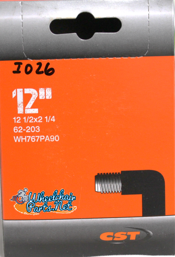 12 1/2 x 2 1/4" Standard Inner Tube with 90 Degree Out Valve | Set of 2
