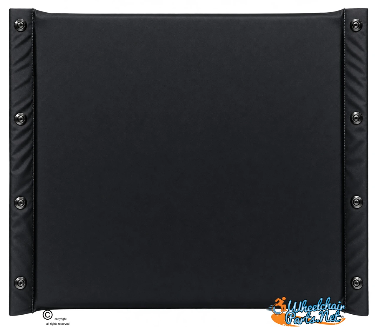 22 x 18 Invacare Nylon Back. 4 Mounting Holes. Sold as Each