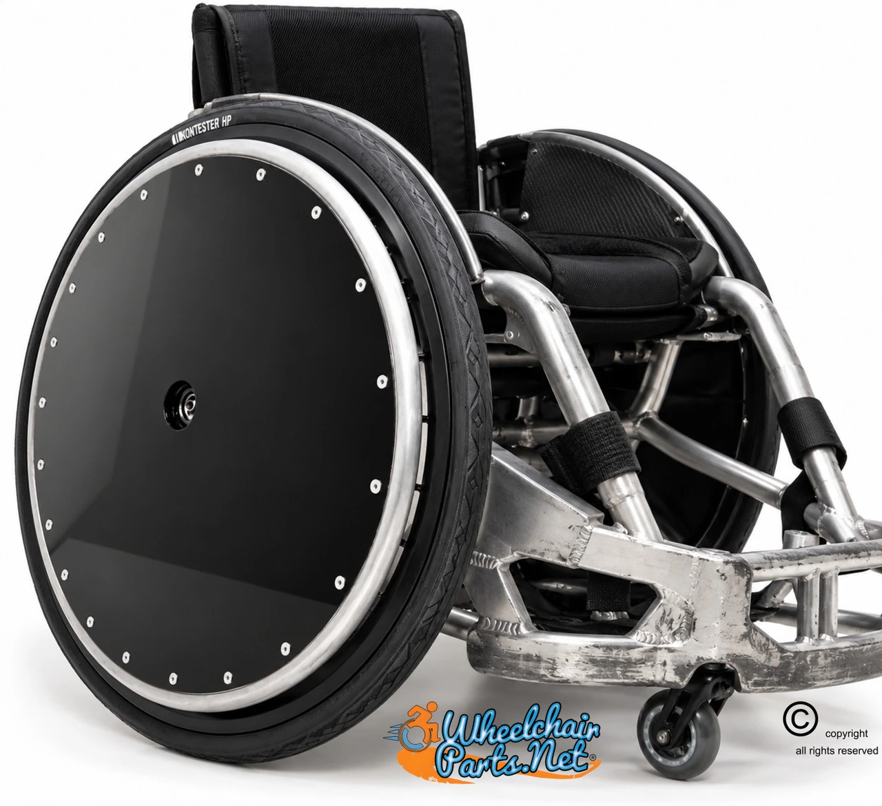 26" (590mm) Rugby Wheelchair Rear Wheel with 5/8" Bearing & Kenda Pneumatic Tire