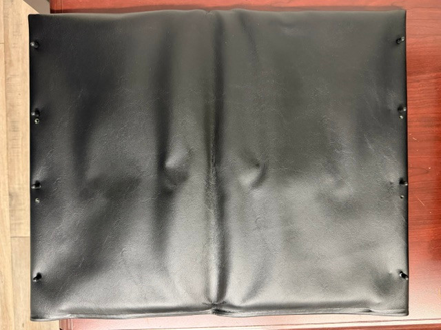 22" x 18" Invacare Embossed Vinyl Wheelchair Back Upholstery, Black | Sold Individually