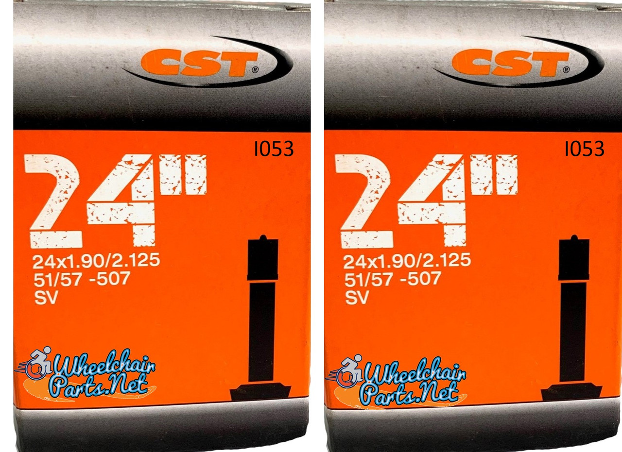 24 x (1.95) 2.125" Standard Inner Tube with Standard Valve | Set of 2