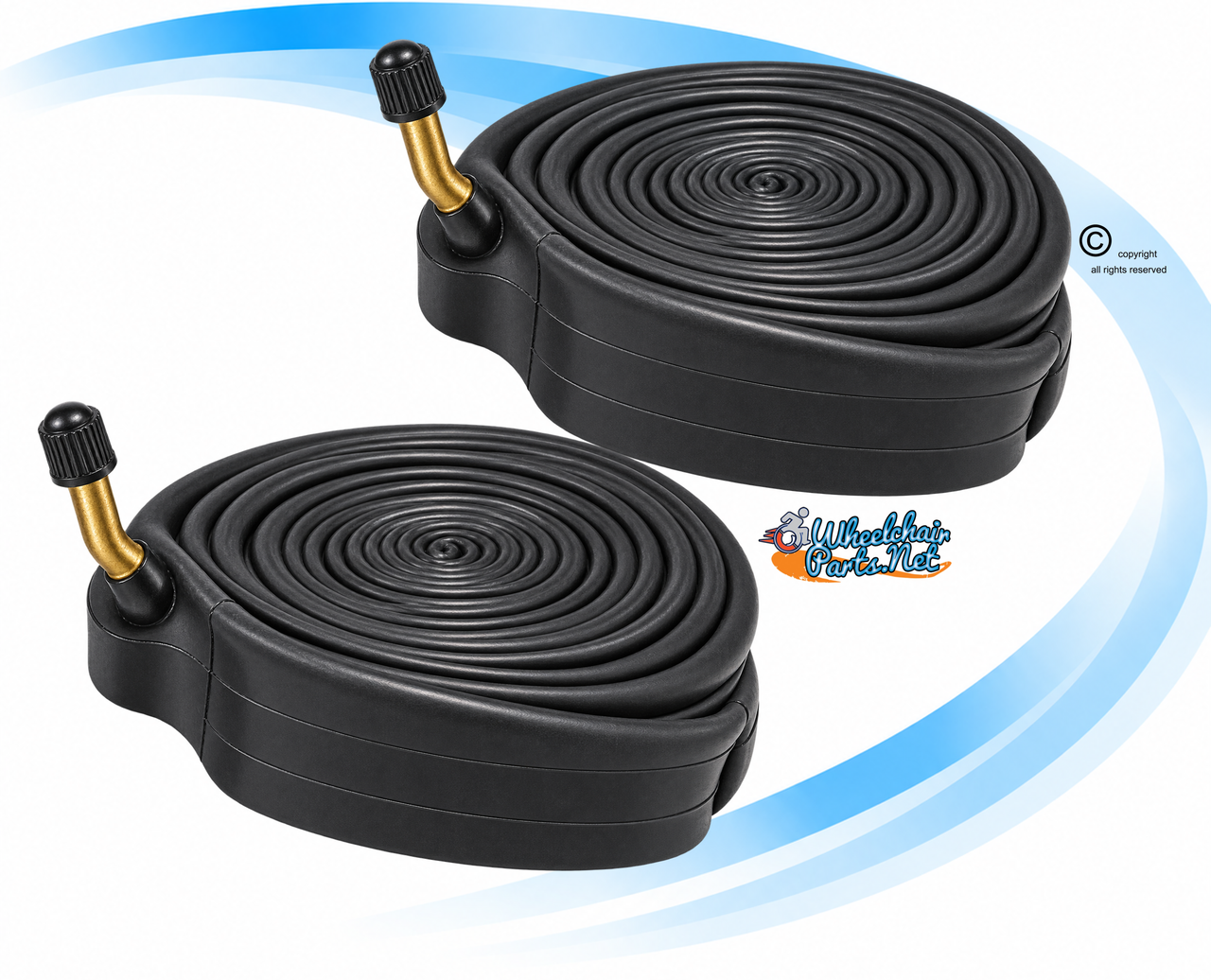 280 x 250-4 Standard Inner Tube with 75 Degree In Valve | Set of 2