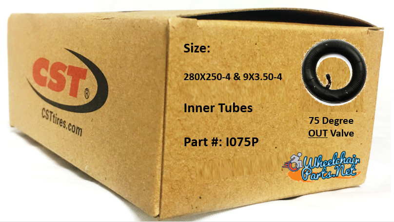 280 x 250-4 Standard Inner Tube with 75 Degree In Valve | Set of 2