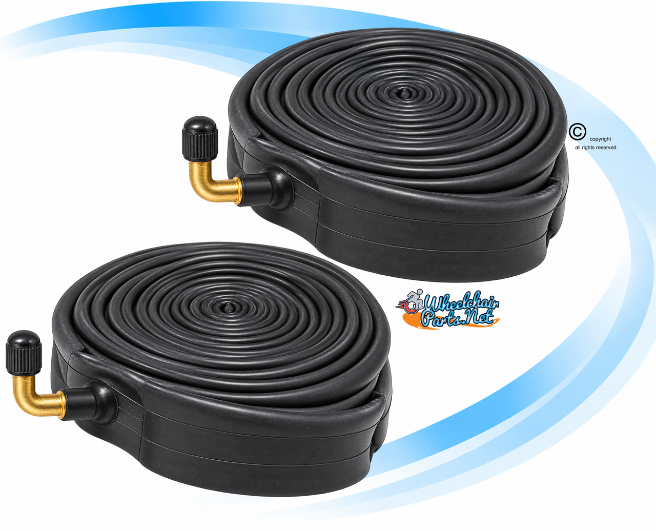 13 x 4" (4.00 x 5) (330-100) Standard Inner Tube with 90 Degree Out Valve | Set of 2
