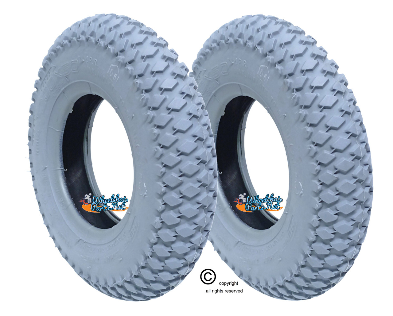 8 X 2" (200X50) KNOBBY TIRE. SOLD AS PAIR