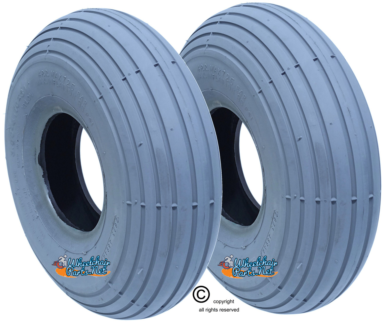10 X 3" (260X85)  RIB (SPIRIT) TIRE