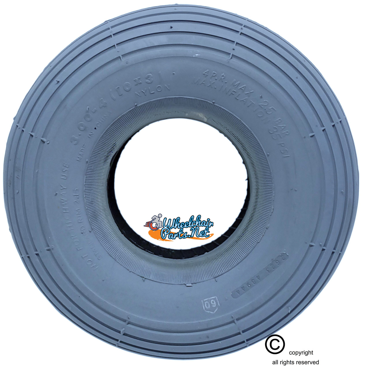 10 X 3" (260X85)  RIB (SPIRIT) TIRE