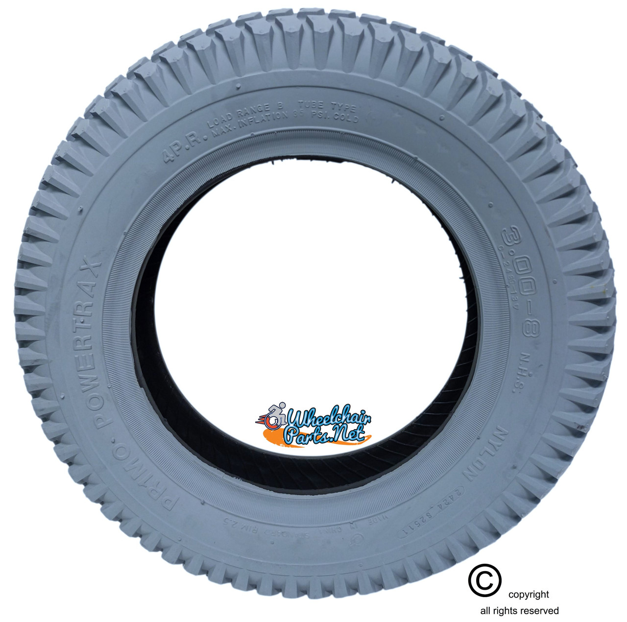 14 X 3"  (3.00-8)  TURF (POWER TRAX). SOLD AS PAIR