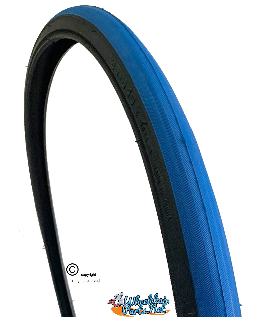 24 X 1" (25-540) PRIMO RACER. BLUE AIR PNEUMATIC TIRE. SOLD AS PAIR