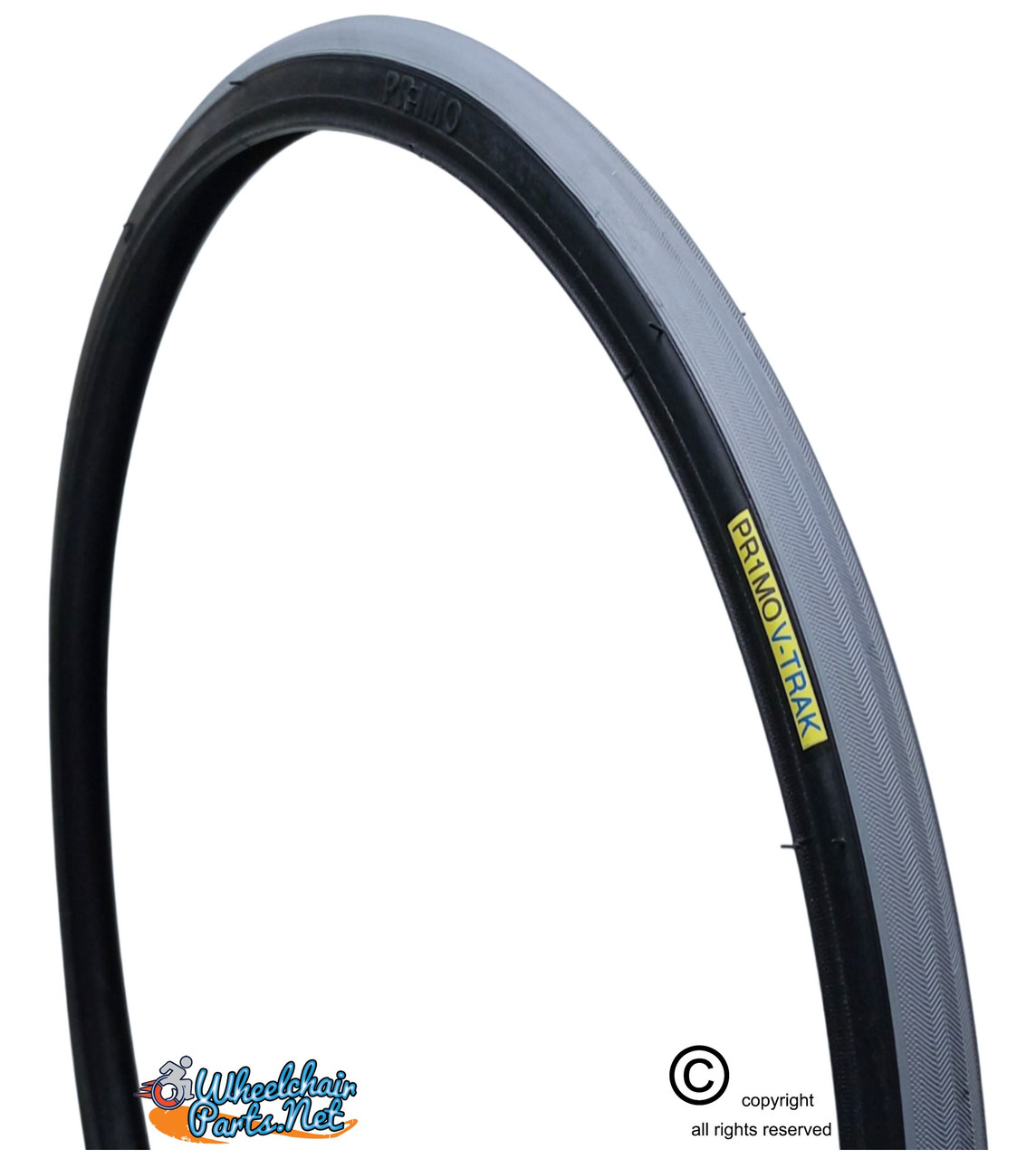 26 X 1" (25-590) PRIMO, DARK SKIN V-TRAC AIR-PNEUMATIC TIRE. SOLD AS PAIR