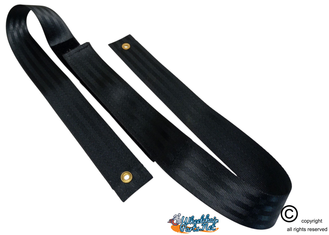 48" Long Positioning Belt, with Velcro Closure, Black 2" Webbing.