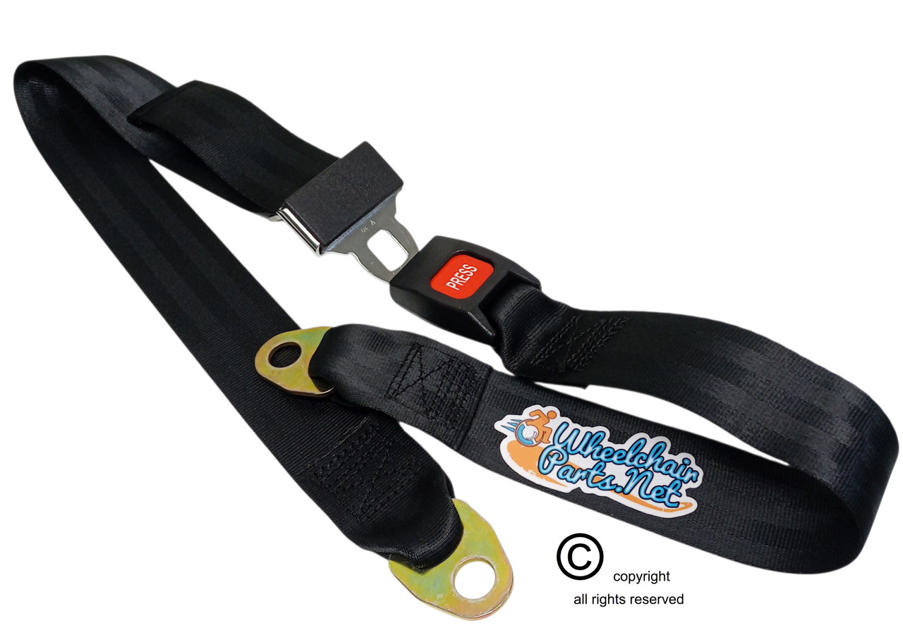 48" Long, Axle Mount Positioning Belt, Push Button Buckle, 2" Webbing.