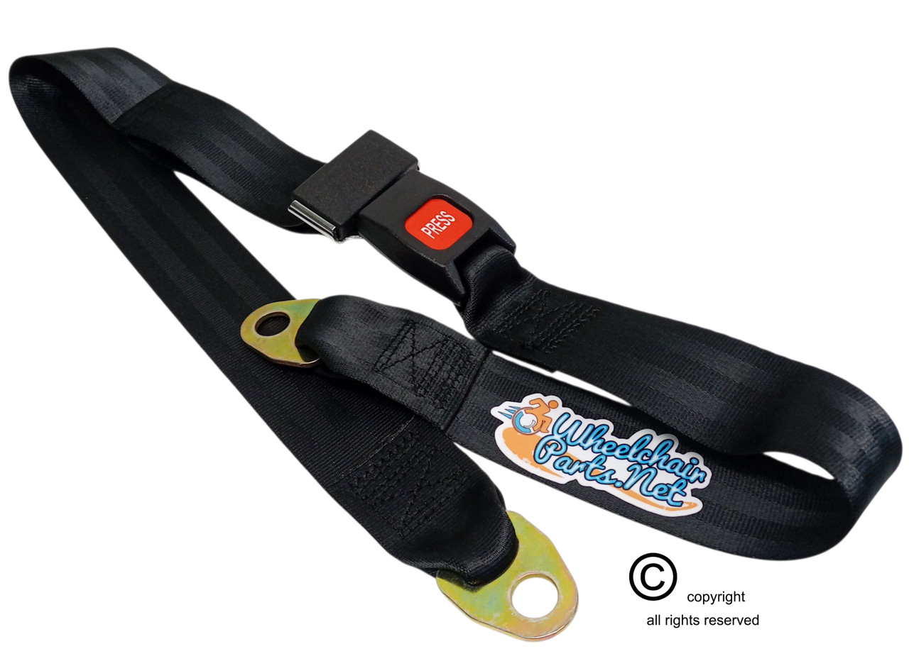 48" Long, Axle Mount Positioning Belt, Push Button Buckle, 2" Webbing.
