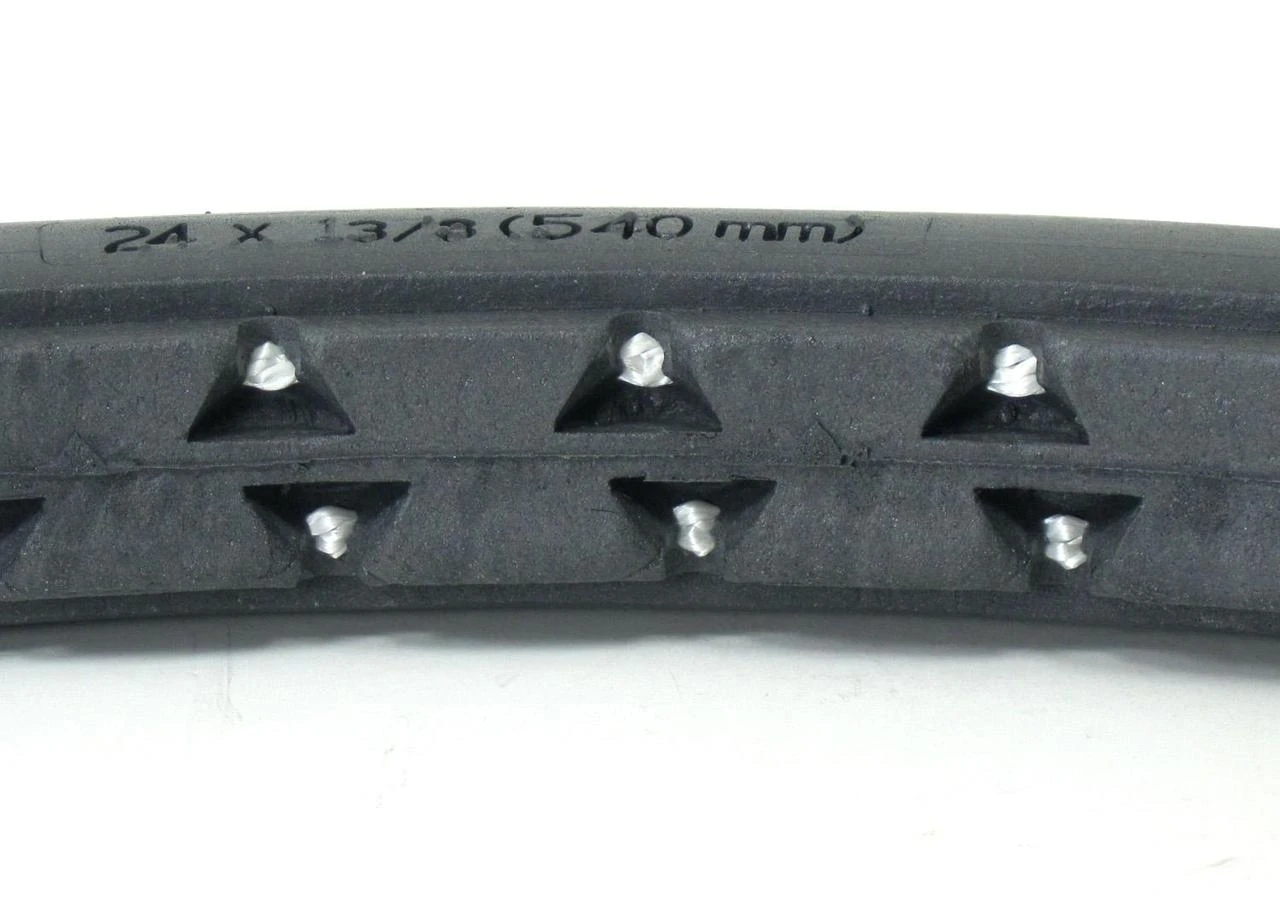 24" x 1-3/8" Black C-63 Solid Polyurethane Tire | Set of 2