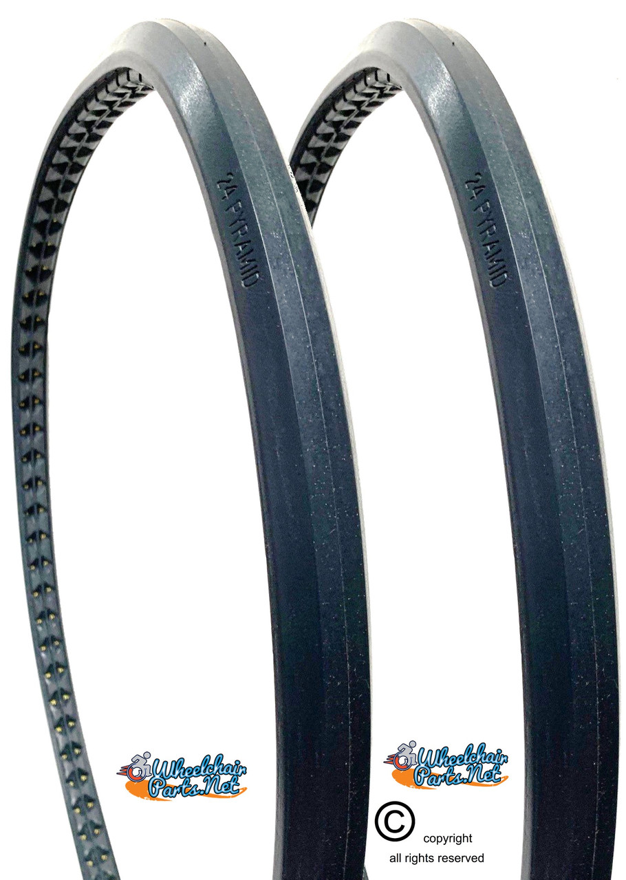 24 X 1"  UNIVERSAL TIRE,   LOW PROFILE PYRAMID. SOLD AS PAIR