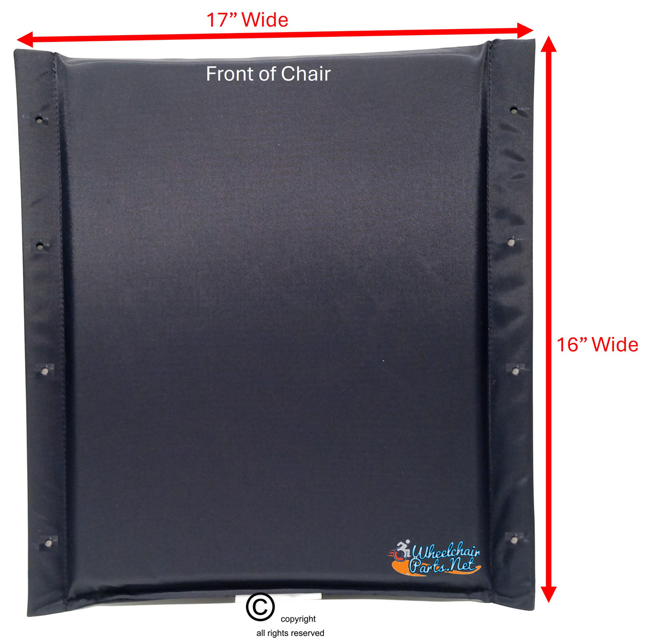 17" X 16" INVACARE ULTRA LIGHT PADDED SLING SEAT