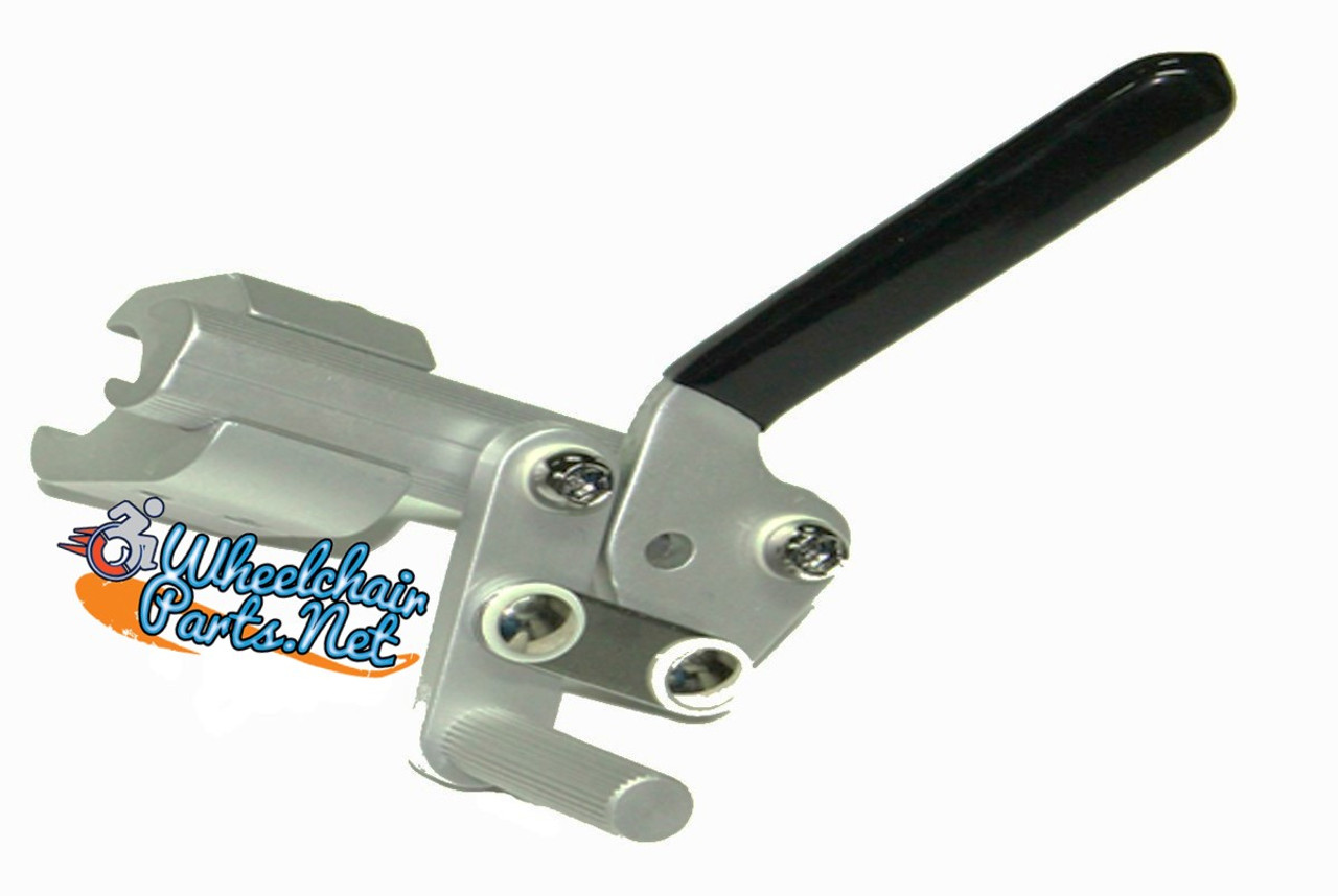 WL130- GRAY ALUMINUM 7/8" TUBE STYLE WHEEL LOCK - RIGHT