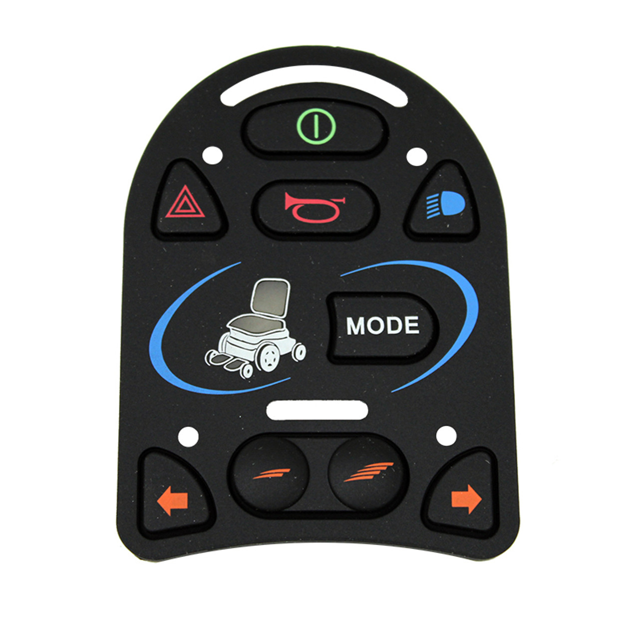 Front view of a 9 Button Keypad for VSI Joystick Module, Part number (P79232)