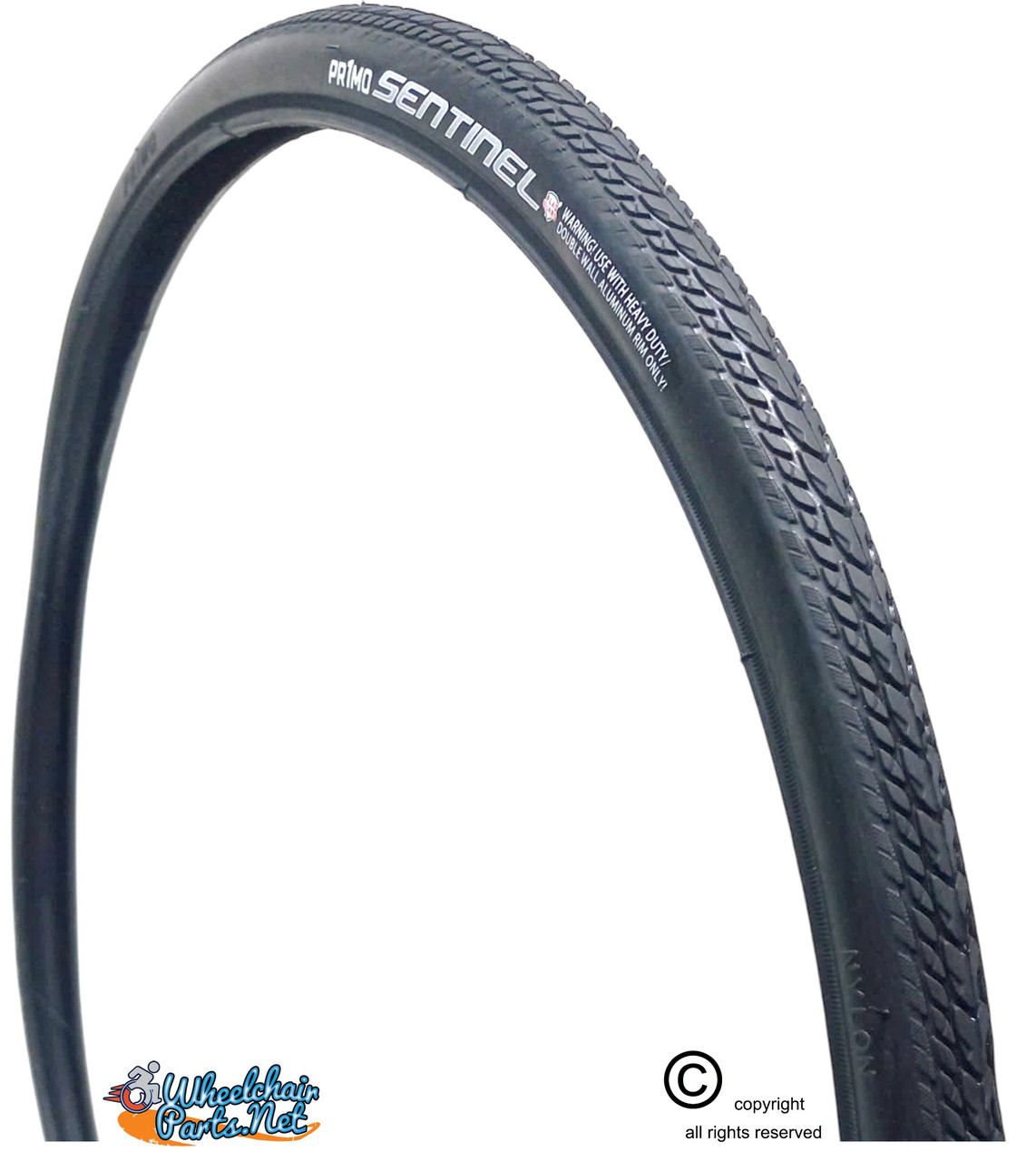 PR1MO  25 X 1"  SENTINEL TIRES. SOLD AS PAIR