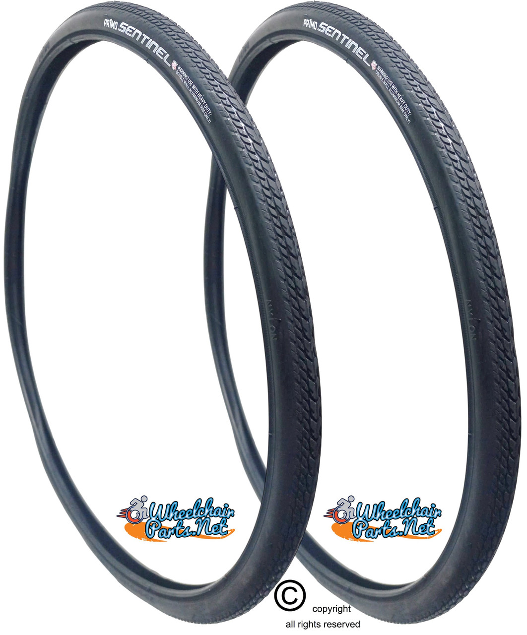 PR1MO  24 X 1"  SENTINEL TIRES. SOLD AS PAIR