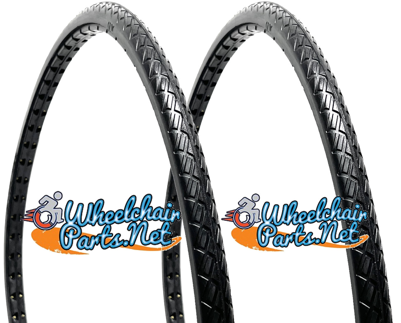 24" x 1" (540) Shox G2 All Terrain Tread - Black Color- Sold in Pairs