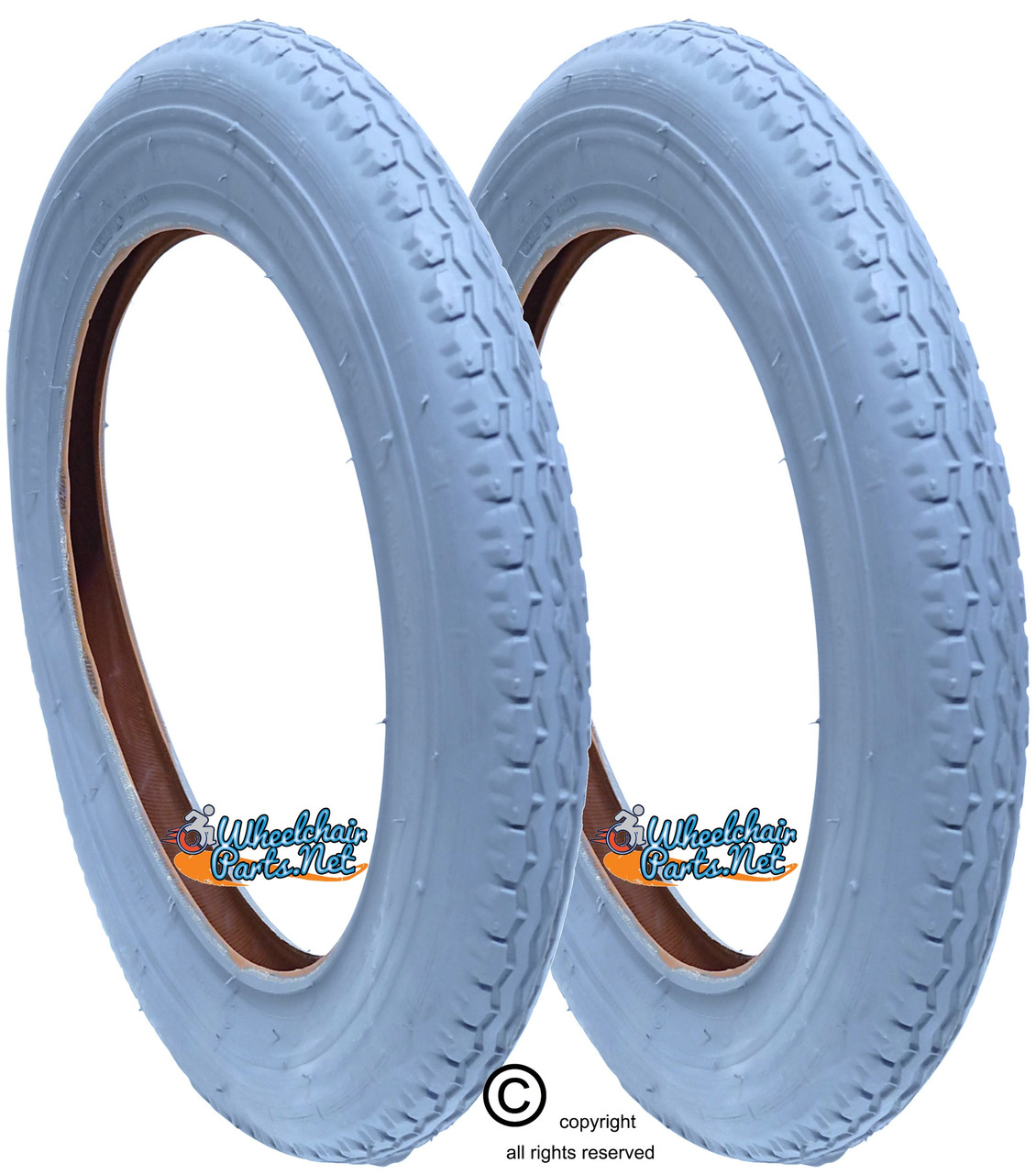 12 1/2 x 2 1/4" (57-203) STREET TIRE. SOLD AS PAIRS.